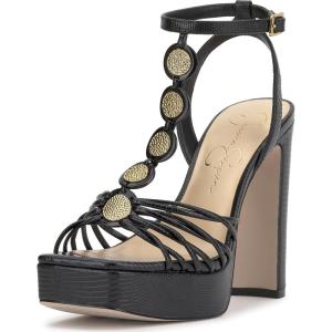 imageJessica Simpson Womens Colero Platform SandalBlack Mini Lizard