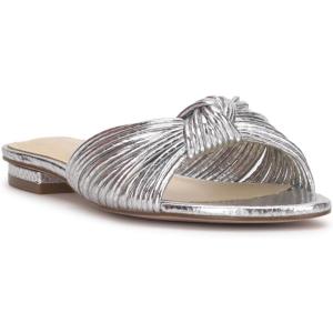imageJessica Simpson Womens Dydra Denim SlipOn Slide SandalsSilver