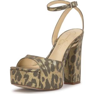 imageJessica Simpson Womens Lirio Platform Sandal Golden Roxy Metallic Leopard 8