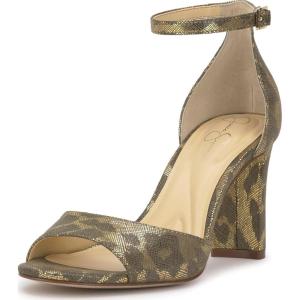 imageJessica Simpson Womens Luxcilla Heeled SandalGolden Roxy Metallic Leopard