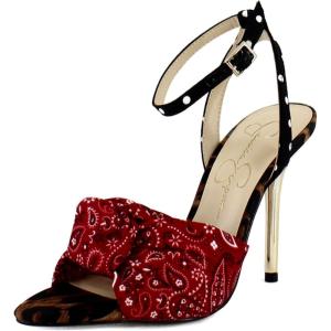imageJessica Simpson Womens Neveny Heeled SandalRed Bandana