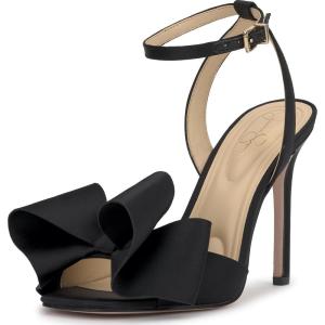 imageJessica Simpson Womens Olivine Bow Satin Ankle StrapBlack
