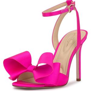 imageJessica Simpson Womens Olivine Bow Satin Ankle StrapValley Pink