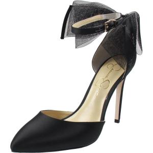 imageJessica Simpson Womens Phindies Satin Bow PumpsBlack