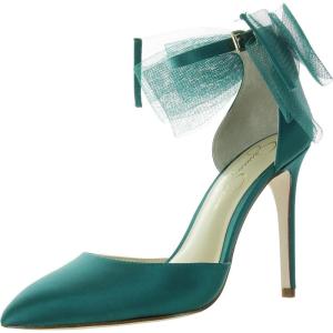 imageJessica Simpson Womens Phindies Satin Bow PumpsGem Green