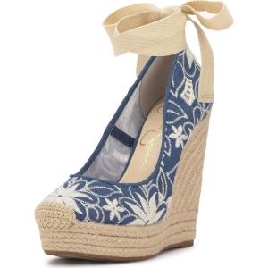 imageJessica Simpson Womens Zexie Espadrille Wedge SandalMedium Blue Denim