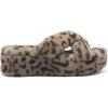 imageJessica Simpson Womens Talulla Faux Fur Slides Flatform SandalsNatural