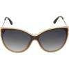 imageJessica Simpson Womens J5012 Retro Cat Eye Sunglasses With Uv400 ProtectionCream  Tortoise