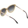 imageJessica Simpson Womens J5012 Retro Cat Eye Sunglasses With Uv400 ProtectionCream  Tortoise