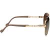 imageJessica Simpson Womens J5596 Classic Metal Aviator Pilot Sunglasses with UV400 ProtectionGold  Nude
