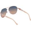imageJessica Simpson Womens J5596 Classic Metal Aviator Pilot Sunglasses with UV400 ProtectionRose Gold  Nude