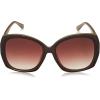 imageJessica Simpson Womens J5839 Oversized Butterfly SunglassesBrown  Nude