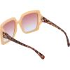 imageJessica Simpson Womens J5839 Oversized Butterfly SunglassesNude  Tortoise