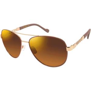 imageJessica Simpson Womens J5596 Classic Metal Aviator Pilot Sunglasses with UV400 ProtectionGold  Nude