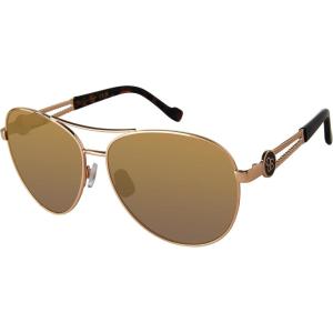 imageJessica Simpson Womens J5596 Classic Metal Aviator Pilot Sunglasses with UV400 ProtectionGold  Tortoise