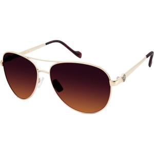 imageJessica Simpson Womens J5596 Classic Metal Aviator Pilot Sunglasses with UV400 ProtectionGold