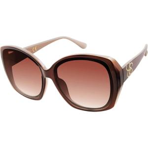 imageJessica Simpson Womens J5839 Oversized Butterfly SunglassesBrown  Nude