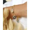 imageJessica Simpson Womens Evil Eye Bracelet  GoldTone Evil Eye Bracelets for WomenCharm Gold
