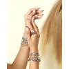 imageJessica Simpson Womens Evil Eye Bracelet  GoldTone Evil Eye Bracelets for WomenCharm Gold