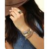 imageJessica Simpson Womens Evil Eye Bracelet  GoldTone Evil Eye Bracelets for WomenStretch Gold