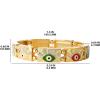 imageJessica Simpson Womens Evil Eye Bracelet  GoldTone Evil Eye Bracelets for WomenStretch Gold