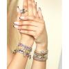 imageJessica Simpson Womens Evil Eye Bracelet  GoldTone Evil Eye Bracelets for WomenStretch Gold