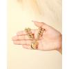 imageJessica Simpson Womens Heart Charm Bracelet  75quot GoldTone Charm Bracelet JewelryPuffy Heart