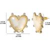 imageJessica Simpson Womens Heart Stud Earrings  GoldTone Heart Earrings Studs