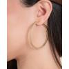imageJessica Simpson Womens Hoop Earrings  SilverTone or GoldTone Hoop Earrings for WomenGold Flat Omega