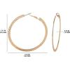 imageJessica Simpson Womens Hoop Earrings  SilverTone or GoldTone Hoop Earrings for WomenGold Flat Omega