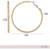 imageJessica Simpson Womens Hoop Earrings  SilverTone or GoldTone Hoop Earrings for WomenGold Omega