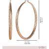 imageJessica Simpson Womens Hoop Earrings  SilverTone or GoldTone Hoop Earrings for WomenGold Textured
