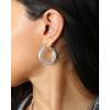 imageJessica Simpson Womens Hoop Earrings  SilverTone or GoldTone Hoop Earrings for WomenSilver Thick Twisted Hoops