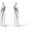 imageJessica Simpson Womens Hoop Earrings  SilverTone or GoldTone Hoop Earrings for WomenSilver Thick Twisted Hoops