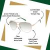 imageJessica Simpson Womens J106 Iconic Metal Aviator Pilot Sunglasses with UV400 ProtectionGold  Green