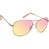 imageJessica Simpson Womens J106 Iconic Metal Aviator Pilot Sunglasses with UV400 ProtectionGold  Rose