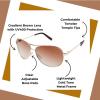 imageJessica Simpson Womens J106 Iconic Metal Aviator Pilot Sunglasses with UV400 ProtectionGold