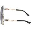 imageJessica Simpson Womens J5234 Oversized Retro Butterfly SunglassesBlack Crystal