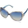 imageJessica Simpson Womens J5234 Oversized Retro Butterfly SunglassesBlue