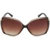 imageJessica Simpson Womens J5234 Oversized Retro Butterfly SunglassesBrown