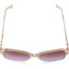 imageJessica Simpson Womens J5234 Oversized Retro Butterfly SunglassesNude to Purple