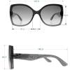 imageJessica Simpson Womens J5234 Oversized Retro Butterfly SunglassesSmoke