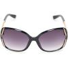imageJessica Simpson Womens J5393 Timeless and Elegant Vintage Oval SunglassesBlack