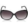 imageJessica Simpson Womens J5393 Timeless and Elegant Vintage Oval SunglassesBlack