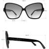 imageJessica Simpson Womens J5393 Timeless and Elegant Vintage Oval SunglassesBlack