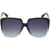 imageJessica Simpson Womens J5393 Timeless and Elegant Vintage Oval SunglassesBlack Fade