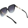 imageJessica Simpson Womens J5393 Timeless and Elegant Vintage Oval SunglassesBlack Fade