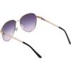 imageJessica Simpson Womens J5702 Elegant Metal Aviator Pilot Sunglasses with UV400 ProtectionGold  Black