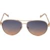 imageJessica Simpson Womens J5702 Elegant Metal Aviator Pilot Sunglasses with UV400 ProtectionGold  Nude