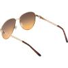 imageJessica Simpson Womens J5702 Elegant Metal Aviator Pilot Sunglasses with UV400 ProtectionGold  Tortoise
